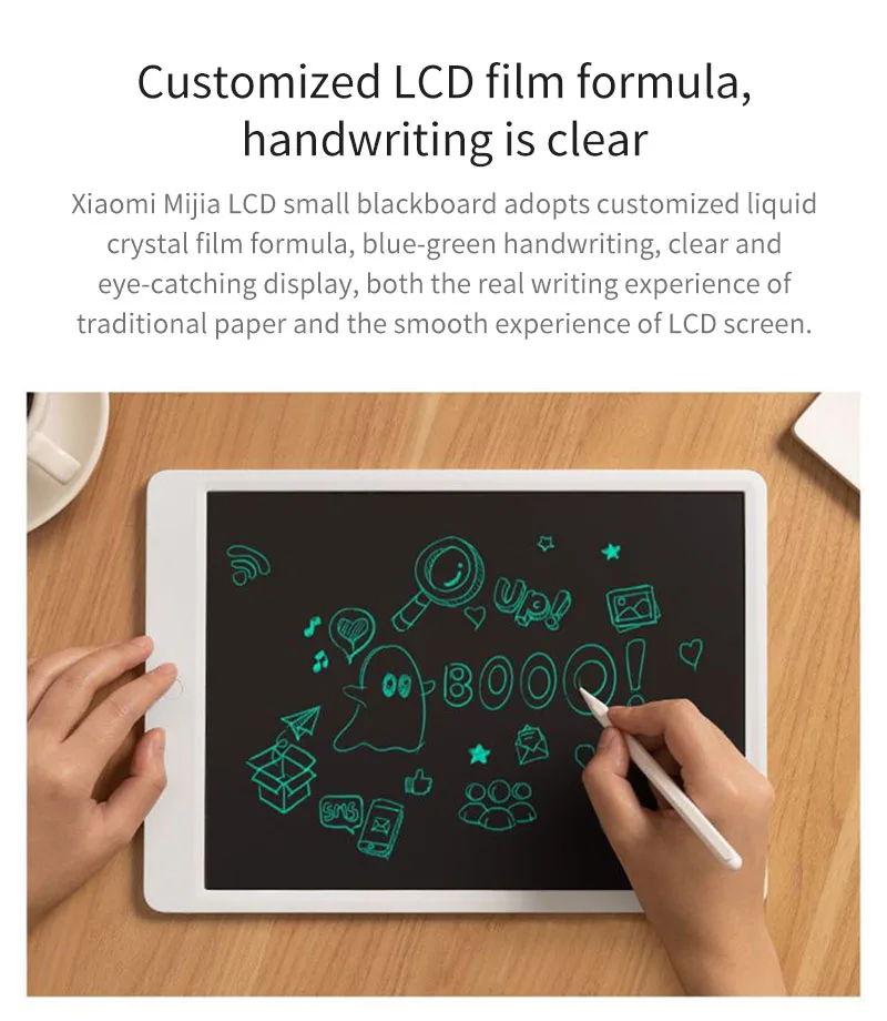 Xiaomi Mijia ЖК-планшет для письма с ручкой цифровой рисунок электронный блокнот для рукописного ввода сообщение графическая плата