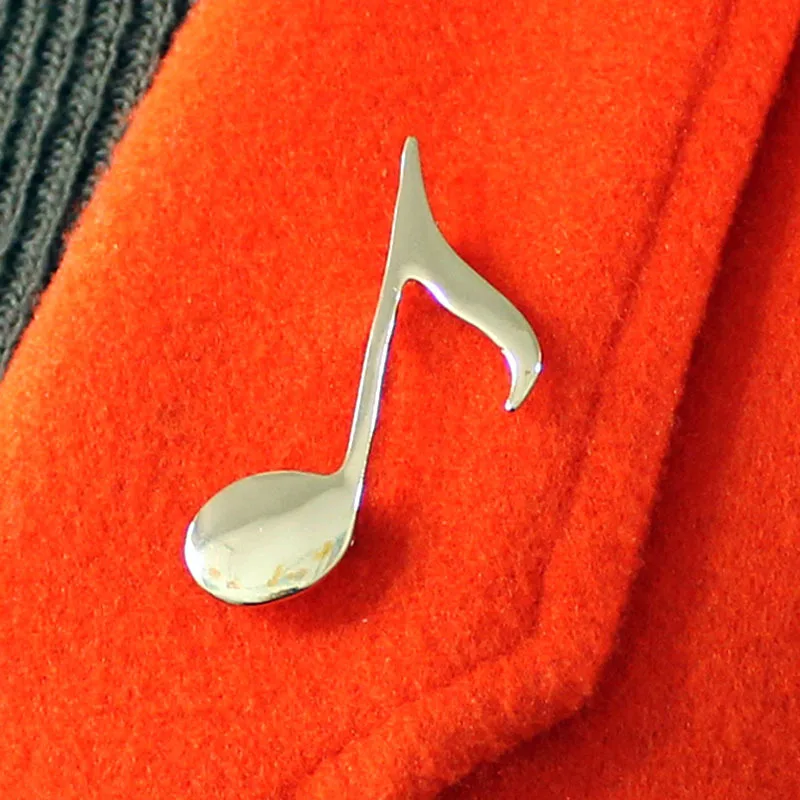 Cute Pins Music Note Collar Pin Badge Pins Metal Pines Metalicos Przypinki Broszki Women Men Girl Dress Shirt Suit Music Brooch