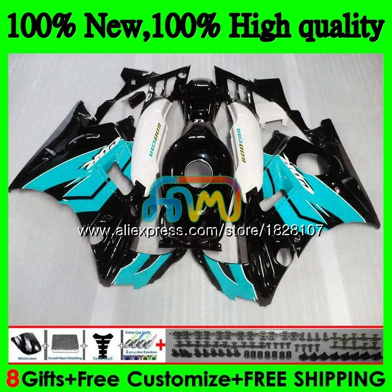 600CC обтекатель для HONDA CBR600F3 CBR 600 FS 600F3 600FS 3BS. 172 CBR600 F3 голубой черный 91 92 93 94 1991 1992 1993 1994 комплект+ майка - Цвет: No. 1