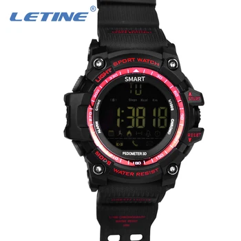 

LETINE EX16 Sport Smart Watch 5ATM IP67 Waterproof Bluetooth Pedometer Stopwatch Alarm Clock Canlendar Watch
