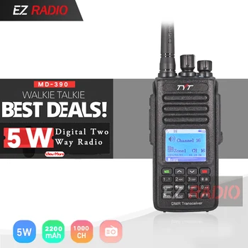 

TYT MD-390 DMR Digital Walkie Talkie MD-UV390 Dual Band TYT DMR Optional GPS IP67 Waterproof Dustproof Upgrde of MD-380 MD-UV380