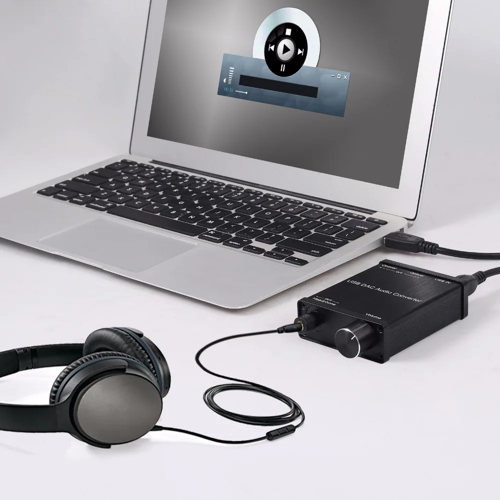 USB DAC аудио конвертер с усилителем для наушников цифровой аналоговый сигнал USB Аудио Звуковая карта USB Коаксиальный S/адаптер PDIF