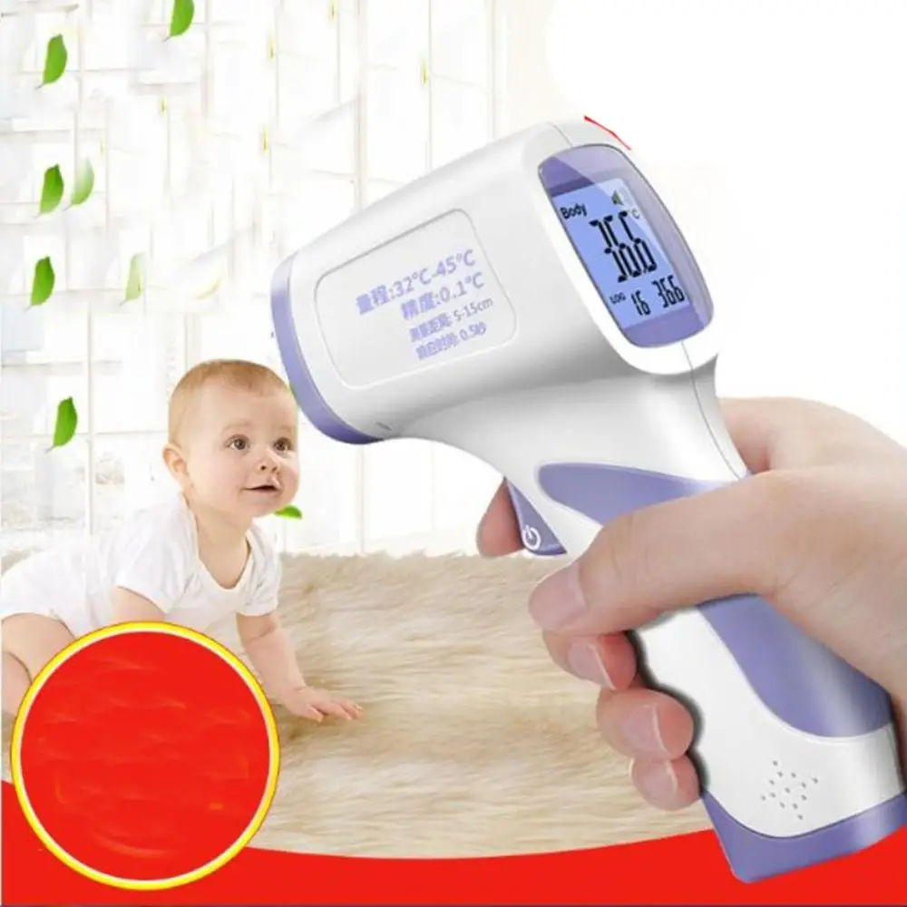 

LCD screen Infrared Thermometer Forehead Baby Portable Non-contact auto-off Handheld Body/Object Temperature Measure IR Device