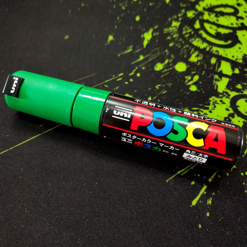 1 шт. UNI POSCA PC 8K 15 цветов костюм поп рекламный плакат граффити ручка 8 0 мм большими