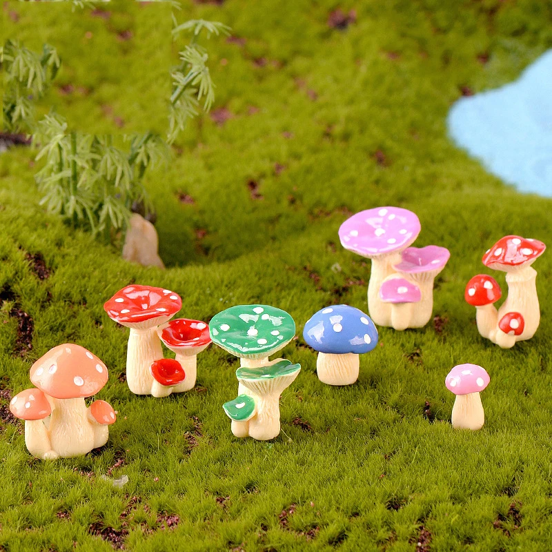 Mini Stone With Animal Miniatures Figurine Bonsai Garden Lawn Ornament Decor DIY
