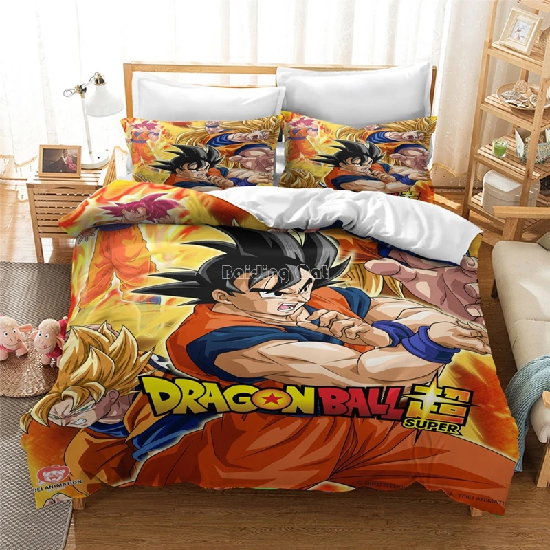 Home Textiles Dragon Ball Bedding Set Queen King Duvet Cover Ropa De Cama Wedding Sabanas Bedclothes Lencol Cama Casal Bed Linen