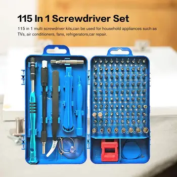 

110 In 1 Precision Screwdriver Kit Accessory Set for iPhone Laptop PC Watch CR-V Steel Mini DIY Hand Work Repair Tools