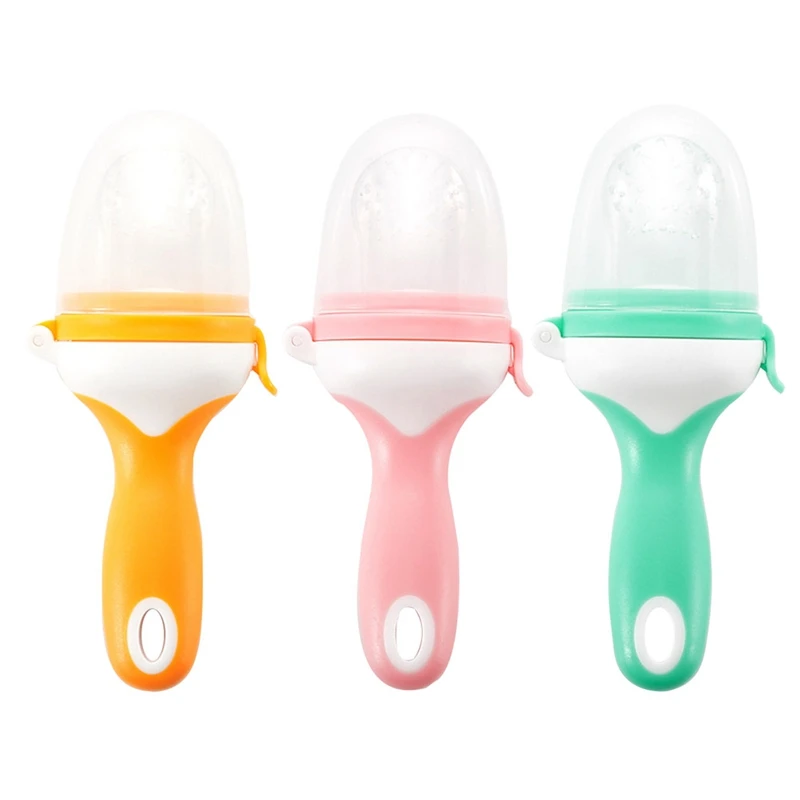 Baby Pacifier Nipple Masher Care Safety Tool Baby Food Fresh Food Fruit Vegetable Mills Dispenser Silicone Teether Molar Stick