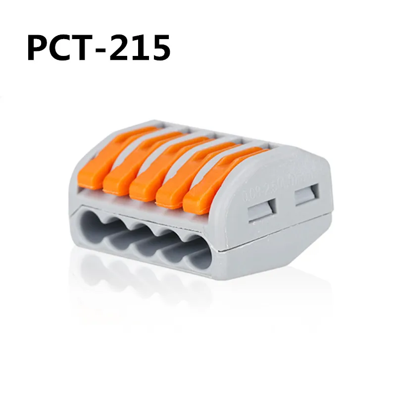 Тип 10 шт 222-412(PCT212)/413/415 Универсальный компактный провод жгут соединитель-проводник клеммной колодки с рычажком 0,08-2.5mm2