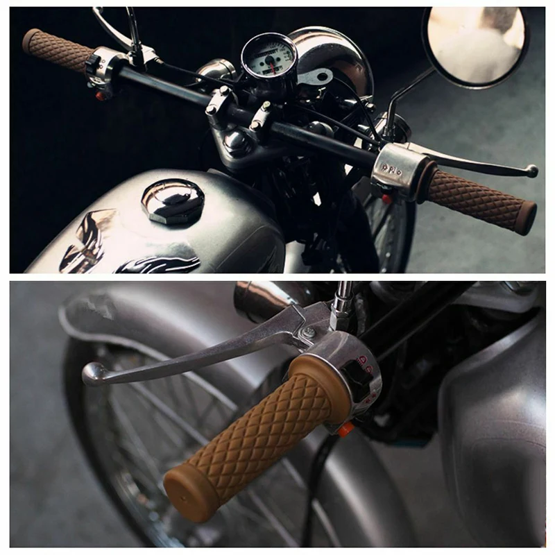 1 пара 7/" 22 мм ручка бар мотоцикл рукоятка Руль конец подходит для кафе гонщик VS998