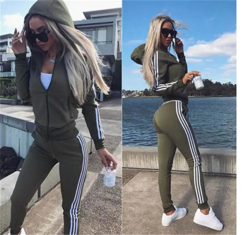 Women's suits wear sports suit 2piece women set top and pants tracksuit for women suit two piece set