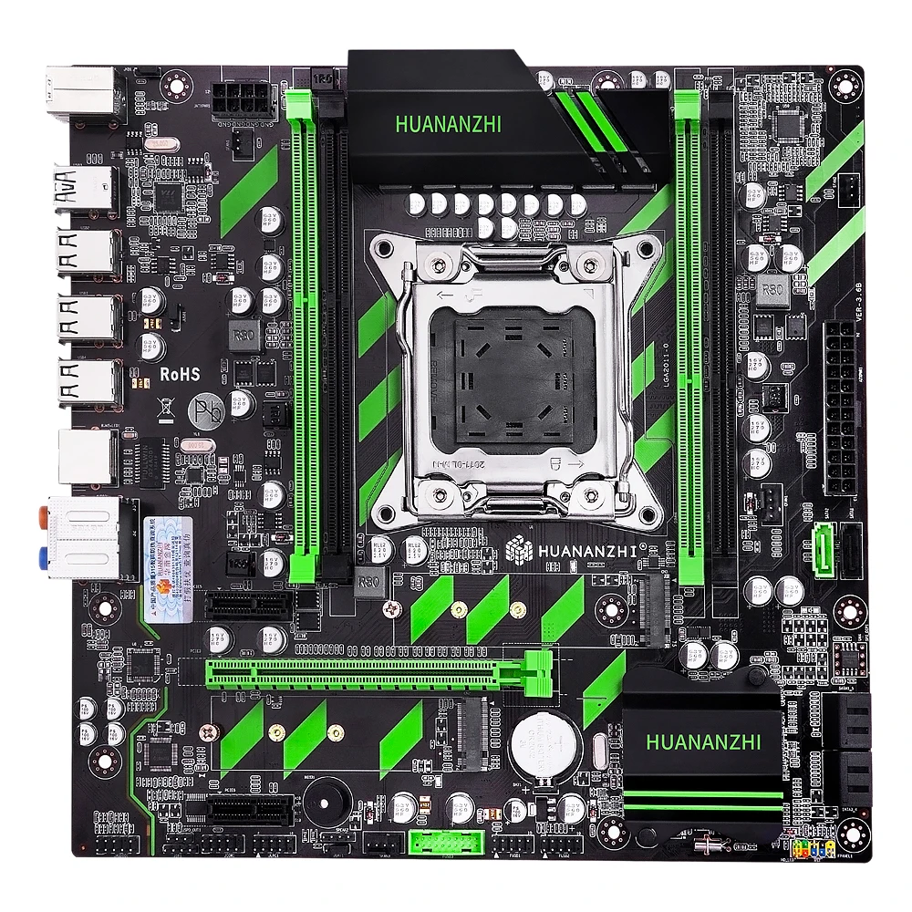 Комплект материнской платы huanan Zhi X79 X79-ZD3 M.2 NVME MATX с процессором Intel Xeon E5-2689 2,6 ГГц 4*16 Гб(64 ГБ) DDR3 1600 МГц ECC/REG ram