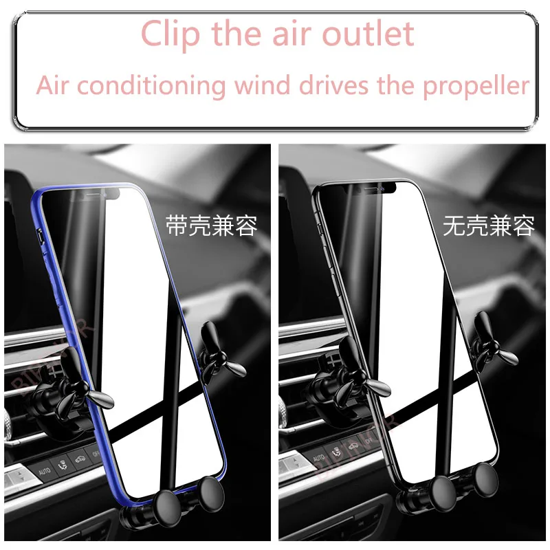 Гравитационный Автомобильный держатель для Xiaomi CC9 Redmi note 8 Por Gravity Air Vent, чехол для телефона, держатель, подставка без магнита