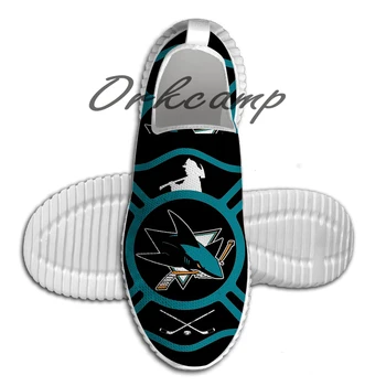 

San Jose Fire Sharks style Running Shoes Walking Shoes Summer Comfortable light weight Jogging Yoga shoes