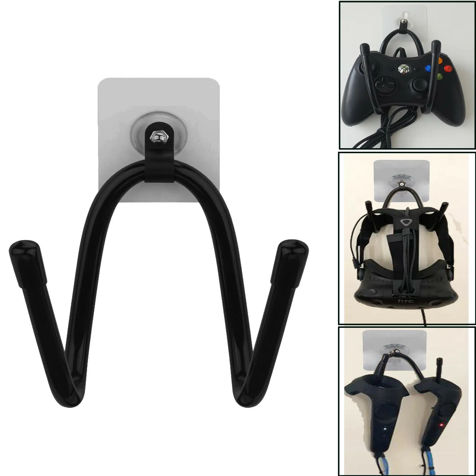 

Self-adhesive hook rack for VR Headset Helmet Touch Controllers Headphone Holder