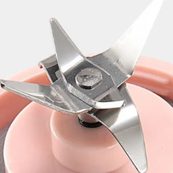 

Multifunctional Electric Portable Juicer for Home Made Smoothie Milkshake with 2 Blender Cups Small USB Charging Pink