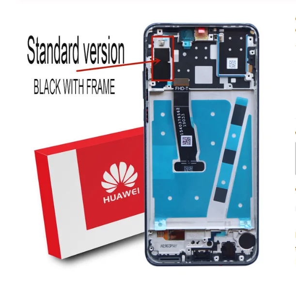 Original 2312*1080 Display Replacement for Huawei P30 Lite Nova 4e LCD Touch Screen Digitizer Assembly MAR-LX1 LX2 AL01 - Цвет: Standard Black
