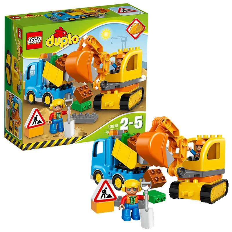 

LEGO Duplo Series 10812 Truck And Excavator Set Lego Duplo Building Blocks Toy Gift
