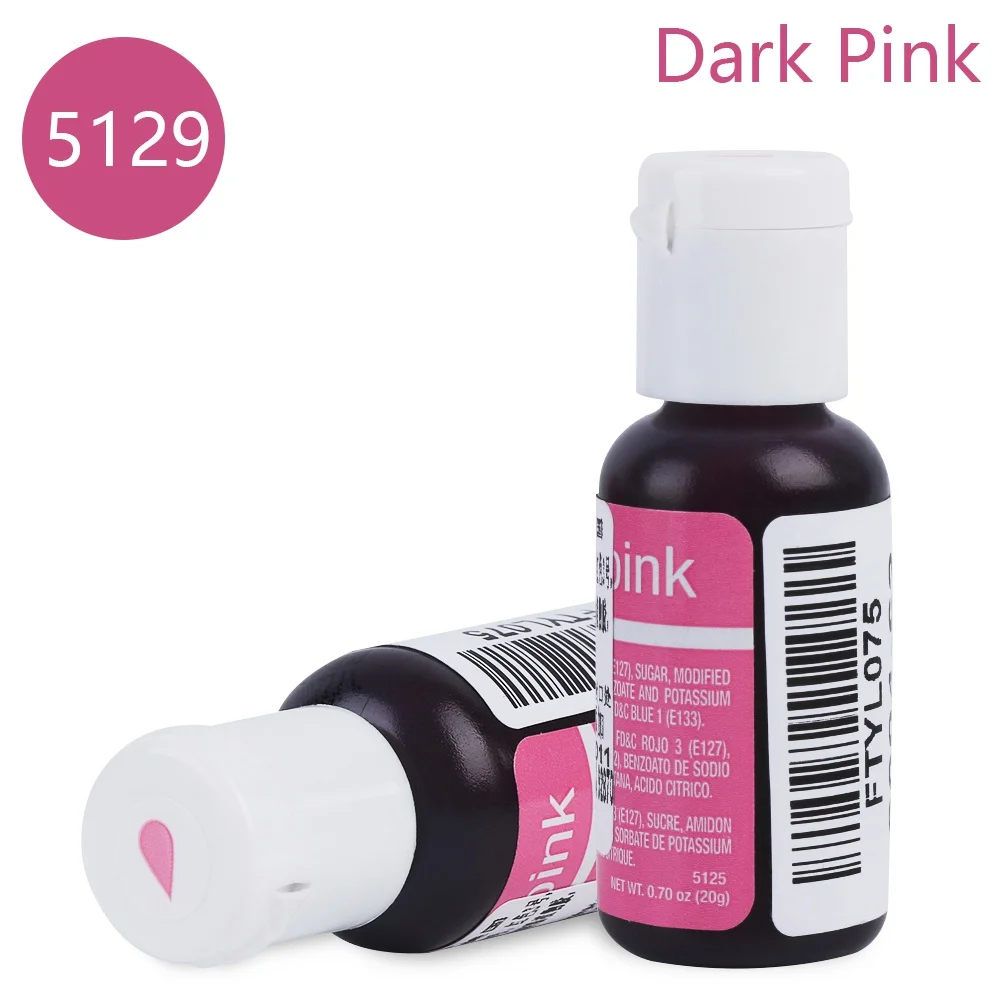 Dark Pink Макарон крем Торт Помадка выпечки ингредиенты 10 цветов торт цвет съедобные продукты цвет s кухня выпечки и кондитерские инструменты - Цвет: Dark Pink
