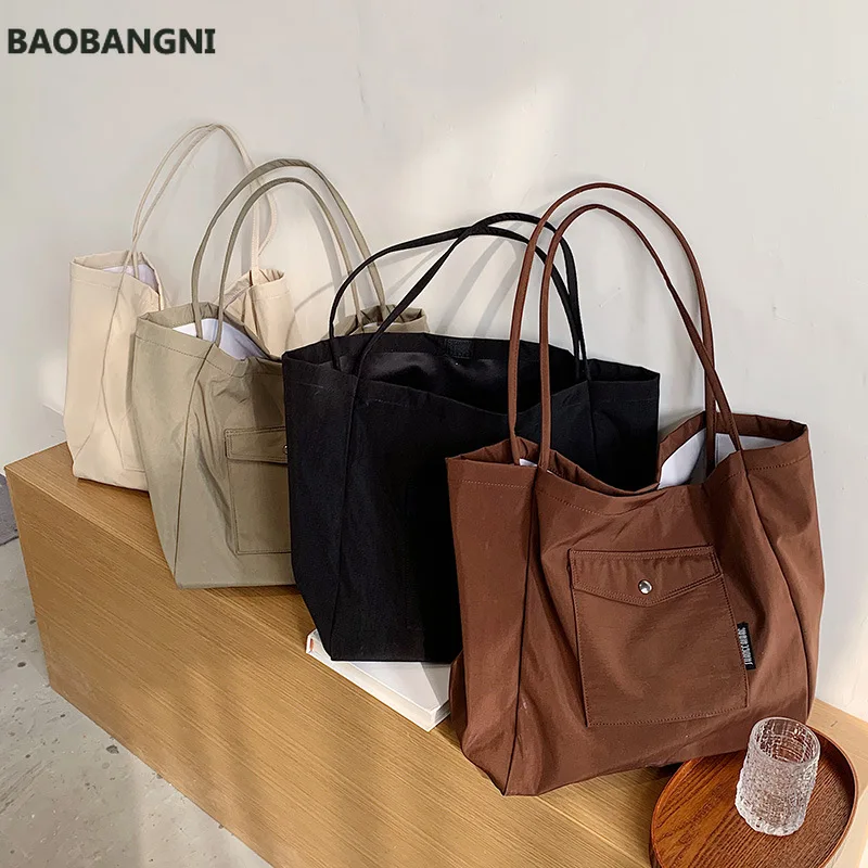 

Big Tote Shopper Bag for Women Casual New Nylon Large Capacity Woman Canvas Shoulder Bag Handbags Bolsas Travel Hand Bags