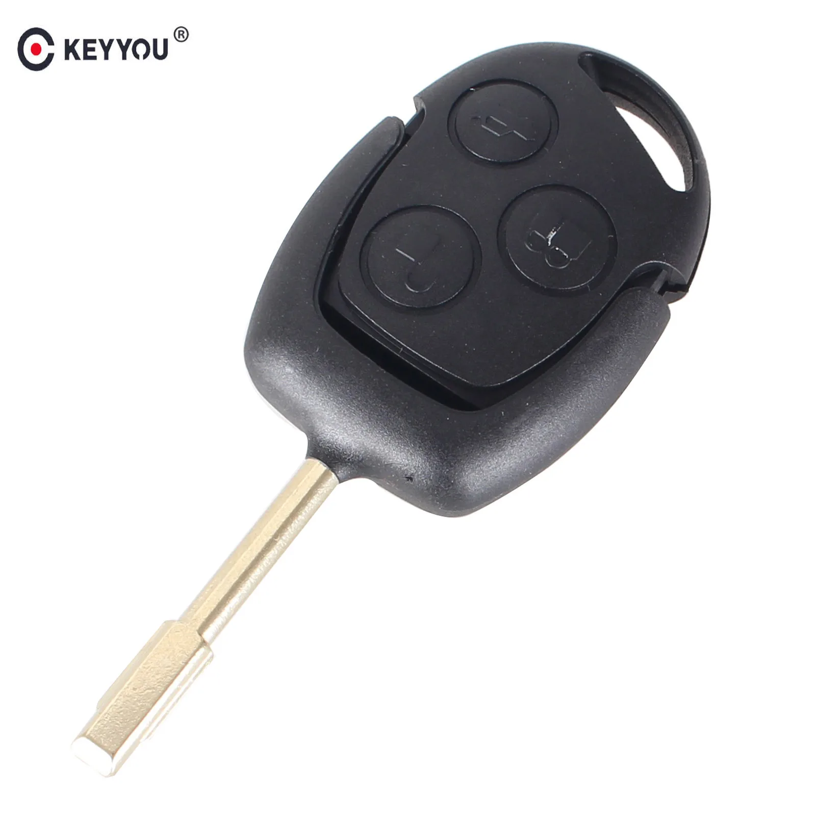 KEYYOU 3 кнопки дистанционного управления брелок 433 МГц для FORD Focus Fiesta Mondeo Fusion KA без чипа вход Автомобильный ключ