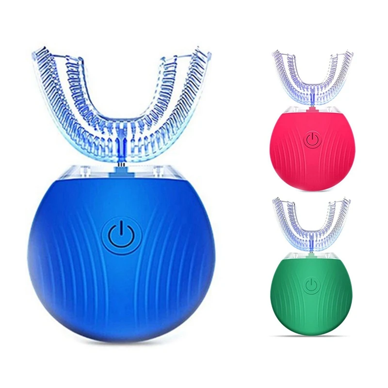 

U-Shaped Electric Toothbrush, Fully Automatic Oral Cleaner Portable USB Rechargeable Toothbrush