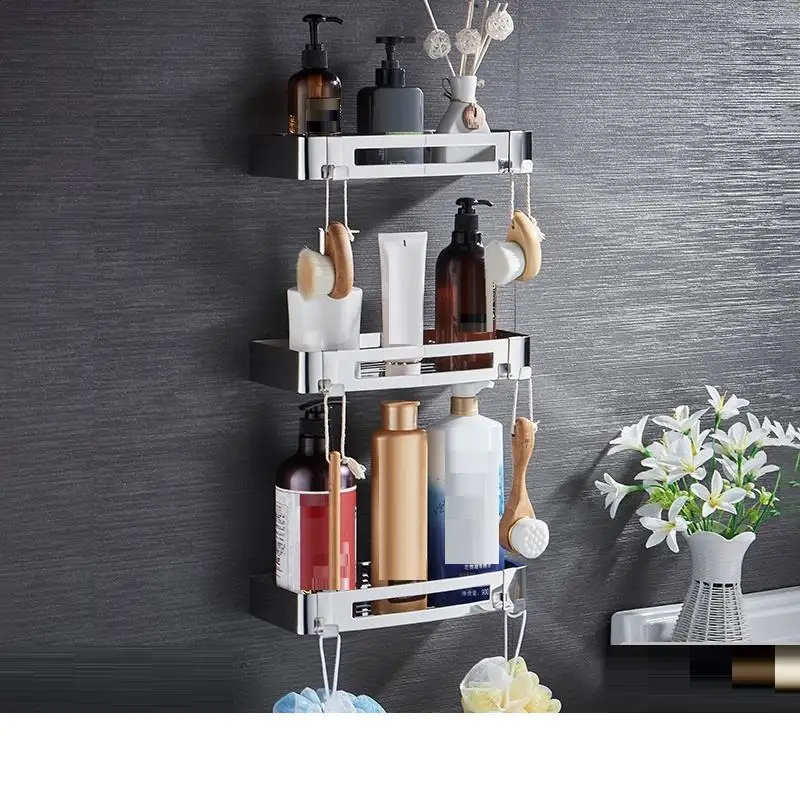MODEL X Accessoires Parede Prateleira Mobile Bagno Meuble Salle De Bain Accessories Shelves Wall Shower Shelf Bathroom Organizer - Цвет: MODEL X