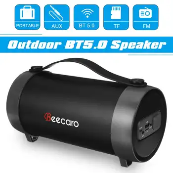 

Portable v5.0 bluetooth Speaker loudspeakker Wireless Outdoor Speaker Camping Party Subwoofer Surround Music Boombox Karaoke