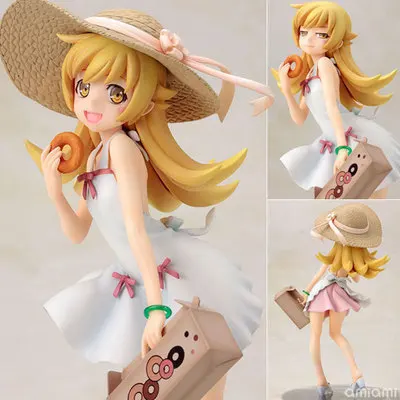 

Special Offer! Anime KOTOBUKIYA Bakemonogatari Oshino Shinobu Small Tolerance Straw Hat Picnic Donuts Garage Kit Model