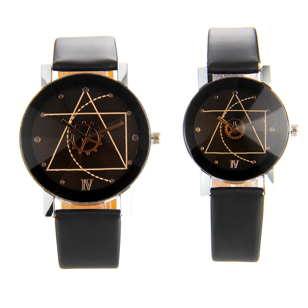 

Hot Sales Geometry Graphics Gear Belt Watch Couple Watch STUDENT'S Watch Pd1053
