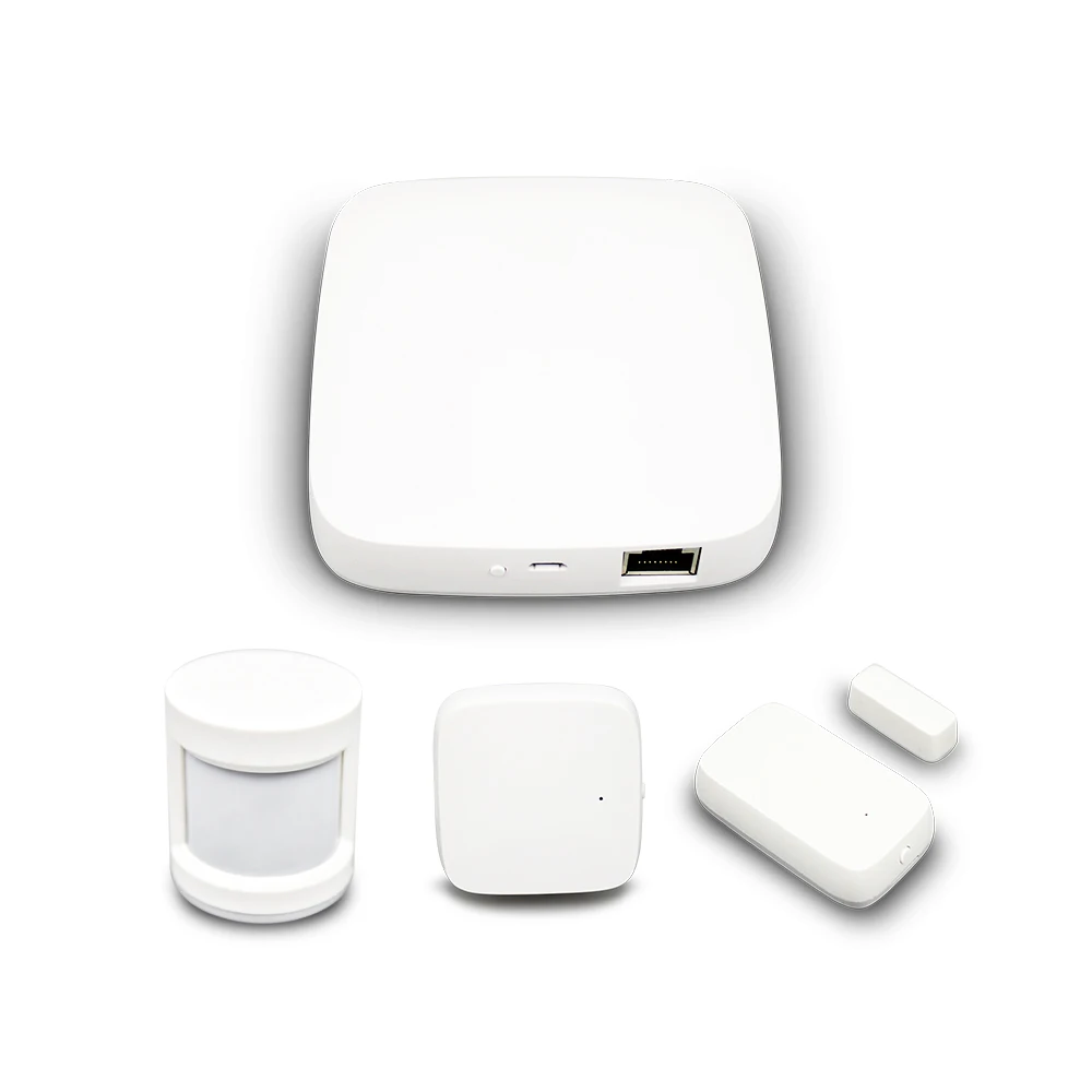 Comprar Tuya Zigbee Hub Smart Home Sensor PIR Sensor de puerta Sensor de temperatura y humedad casa automatización escena seguridad Kit de alarma