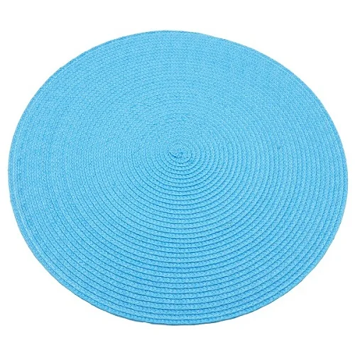 Turquoise 1 шт., коврики для стола, Нескользящие, жаростойкие подставки, столик для напитков, чашка, ПП, вязанный коврик, столовые приборы, аксессуары для дома, украшение - Цвет: Turquoise