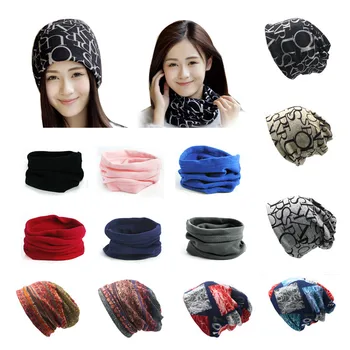 

Casual Winter Hat Fleece Thermal Neck Scarves Warm Pocket Turban Hat Snowboard Scarf Skullies Bandana Men Women Bonnet Gorros