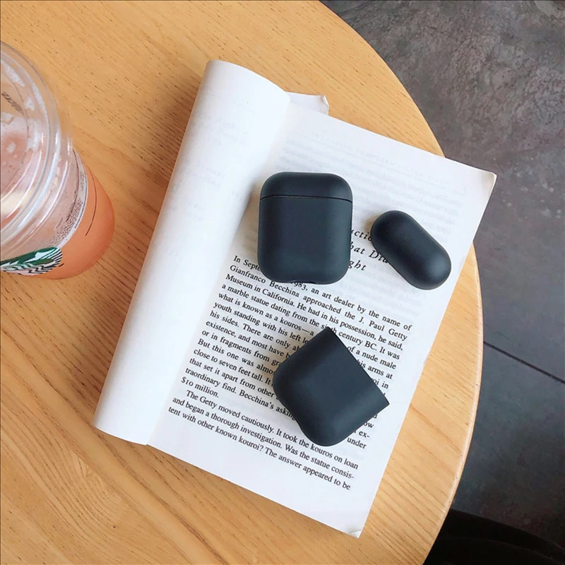 Чехол с простыми буквами для Apple Airpods 2/1, Роскошный чехол для наушников airpod, чехол для наушников
