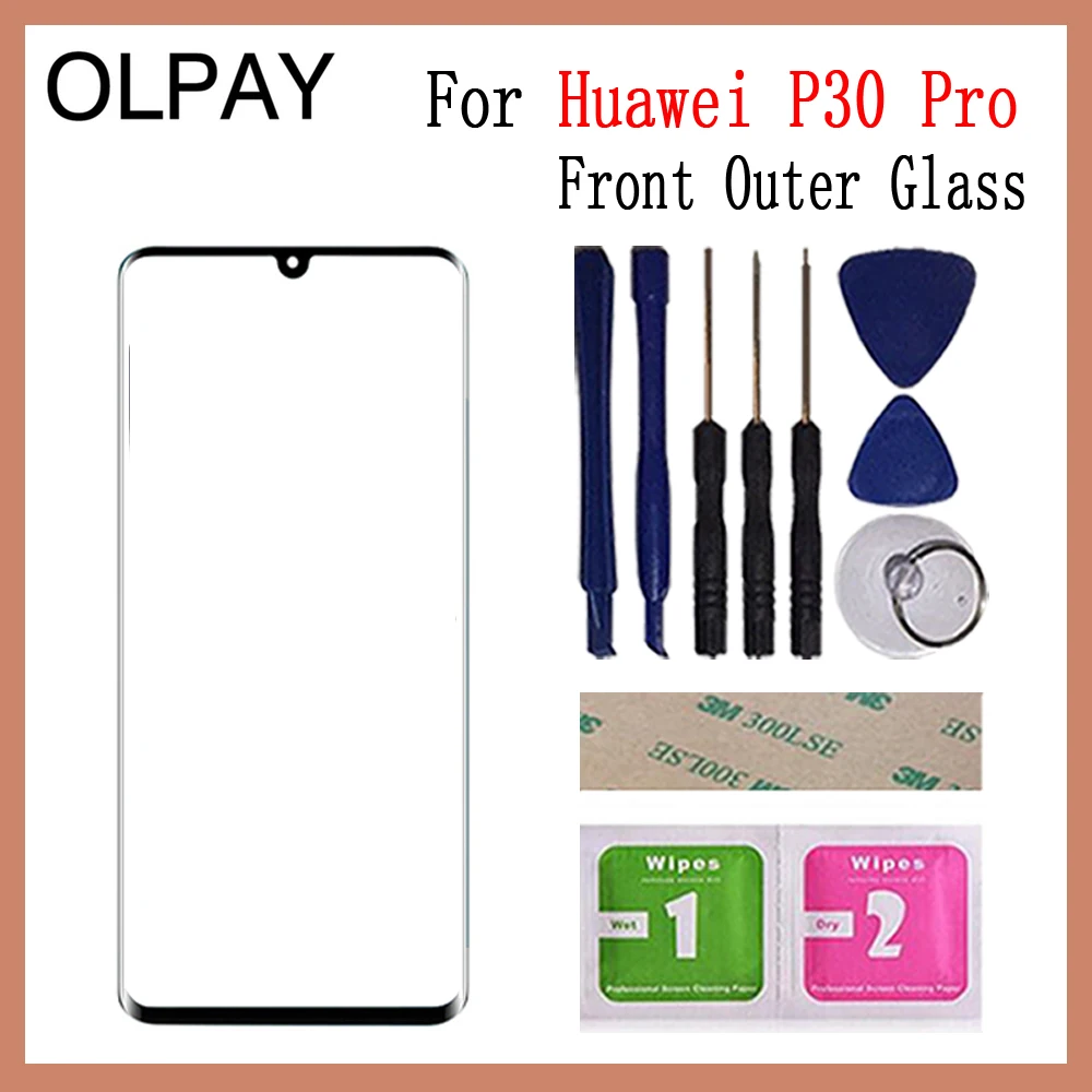P30 Pro With Tools Сенсорный экран стекло для huawei P20 P20Pro P30 P30 Lite P30 Pro ЖК-дисплей Панель передняя внешняя стеклянная линза запасные части замена - Цвет: P30 Pro With Tools