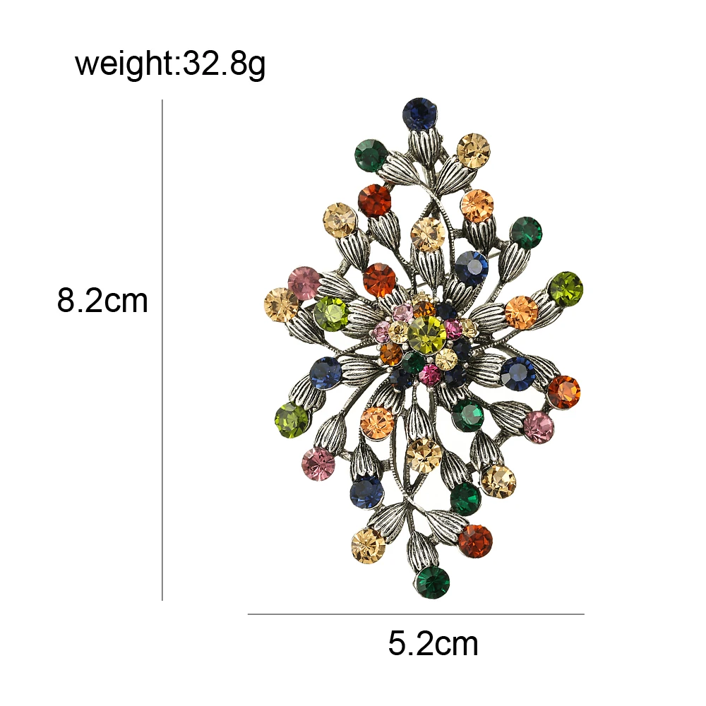 CINDY XIANG, Новое поступление, стразы, большой цветок, броши для женщин, винтажная модная брошь на булавке, высокое качество, вечерние ювелирные изделия, подарок