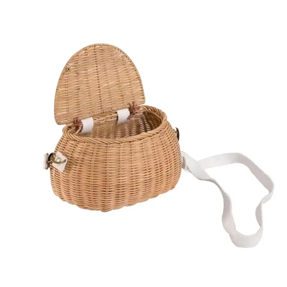 rattan bicycle basket