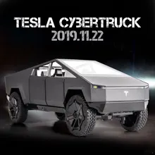 

Simulation 1/24 Tesla CYBERTRUCK Cyberpunk Pickup Car Model Metal Car Model Birthday Gift Children's Diecast Toy Car Decoration