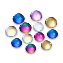 

10mm/12mm 10pcs Round Rhinestone Best Glass Crystal AB Sew On Stones Spacer buttons for Garment Jewelry Top Quality Crystal