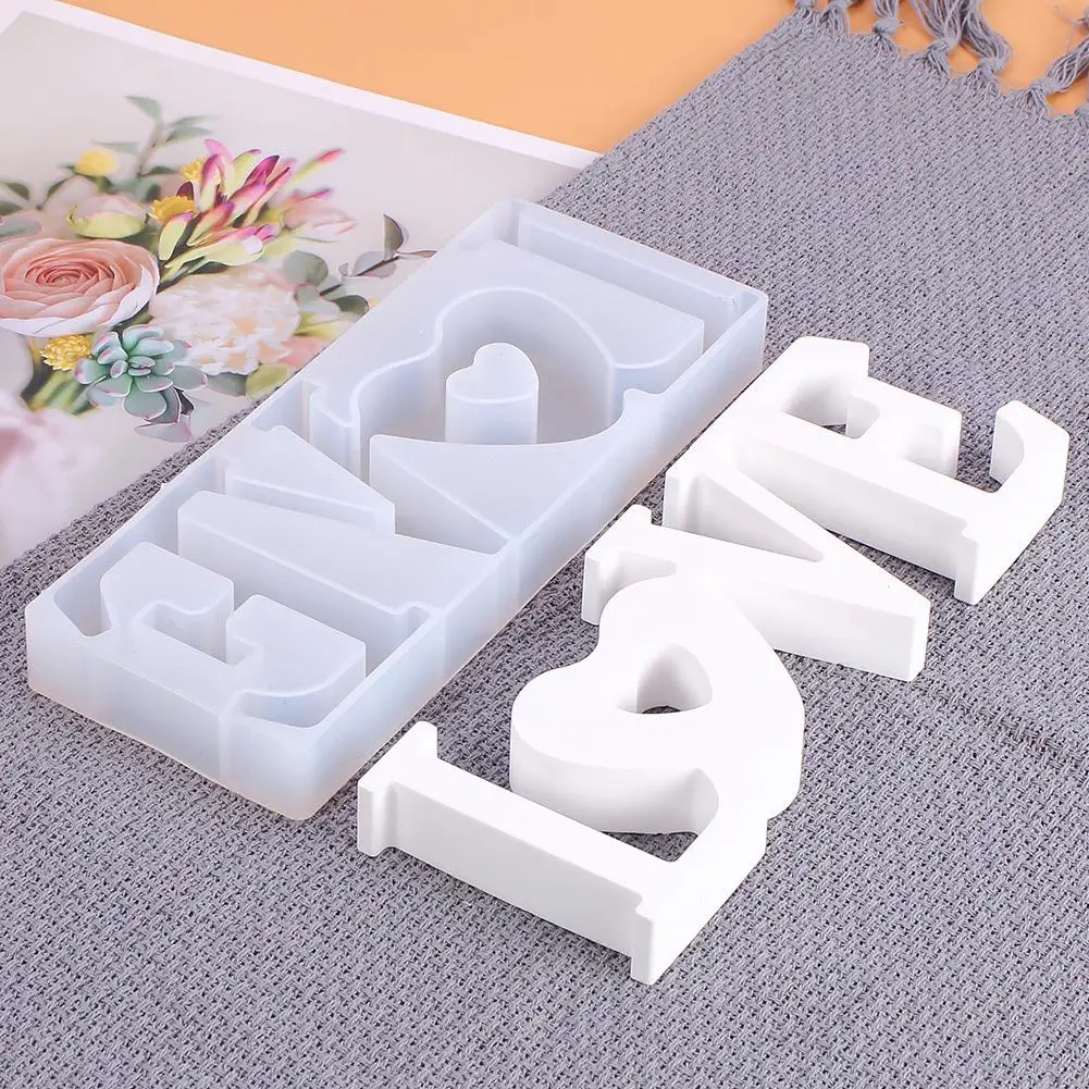 DIY Pottery Moulds Silicone Molds Love Heart Shape Mold High Mirror