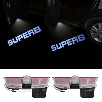 

2pcs/lot 12V LED Courtesy Light Car Door Light For Skoda Superb Combi 2009-2018 Car Styling SUPERB Logo Projector Shadow Light
