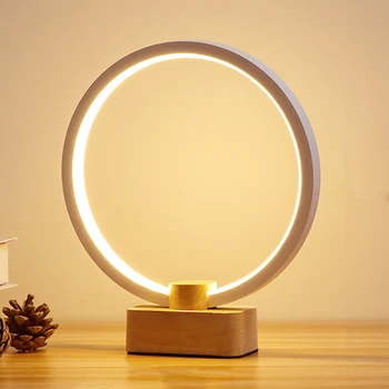 

Remote Control Table Dimmable LED Lighting Gift Modern Simple Eye Caring Home Decor Reading Bedroom Bedside Desk Lamp Study Wood