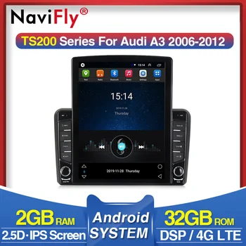 

Navifly Tesla style For Audi A3 2 8P 2003 - 2013 S3 2 2006 - 2012 RS3 1 Navigation gps Car Radio Multimedia Video Player Android