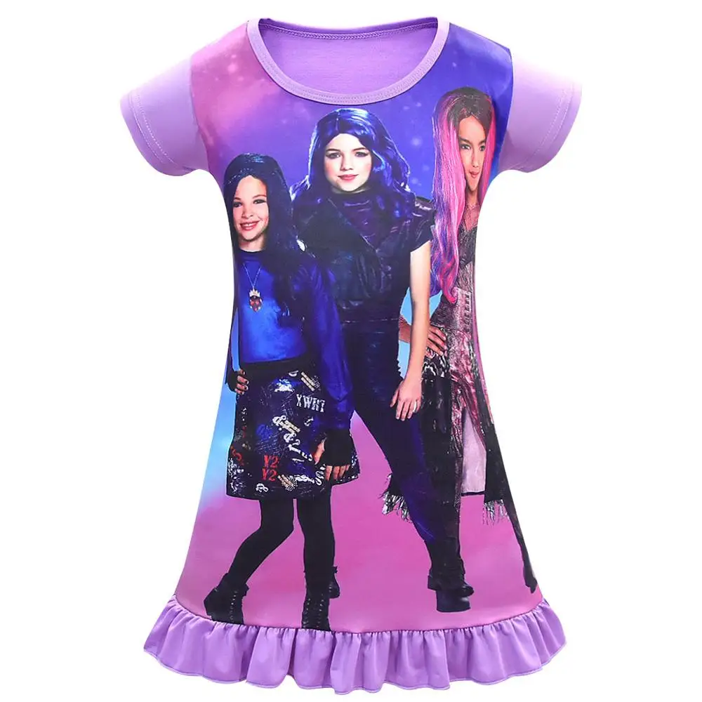 Детская одежда для девочек; 3 костюма; фиолетовое платье принцессы; Детский костюм на Хэллоуин; маскарадный костюм; сказочное вечернее платье для вечеринки - Цвет: purple