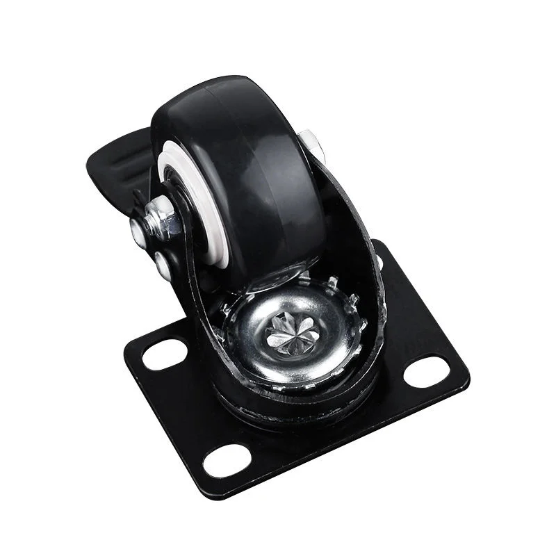 4pcs/set 1.5 Inch 2 Inch 3 Hotel Trolley Pulley Double Bearing High Quality Load-bearing Casters Accessory Tools E12154