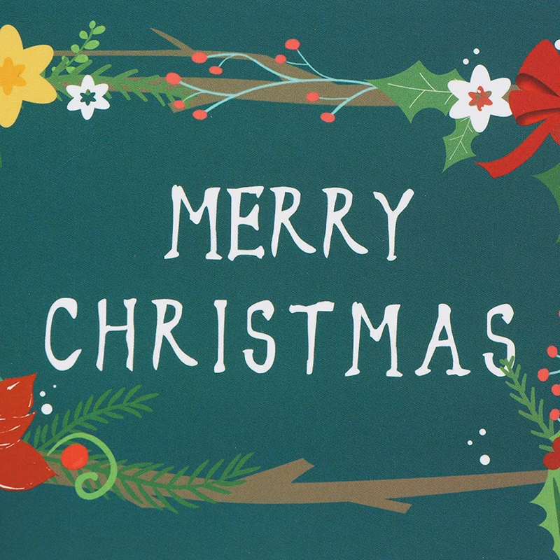 6pcs New Year Greeting Cards Merry Christmas Cards Decoration Stickers Christmas Party Invitation Gift
