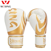 Wesing Professional boxing gloves fight MMA Gloves Martial Arts competition training mitts 1