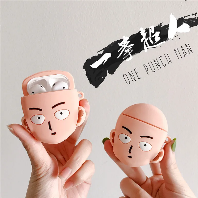 Чехол Saitama ONE PUNCH-MAN и чехол Airpods2, силиконовый чехол для беспроводной bluetooth-гарнитуры apple