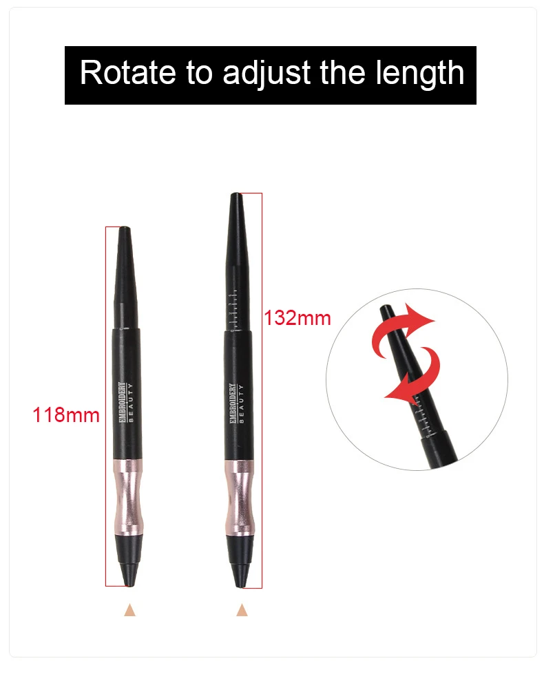

Microblading Tattoo Pen Kit Permanent Makeup Eyebrow Lip Embroidery Manual Pen with 10Pcs Makeup Needles Tips Tattoo Set Supply