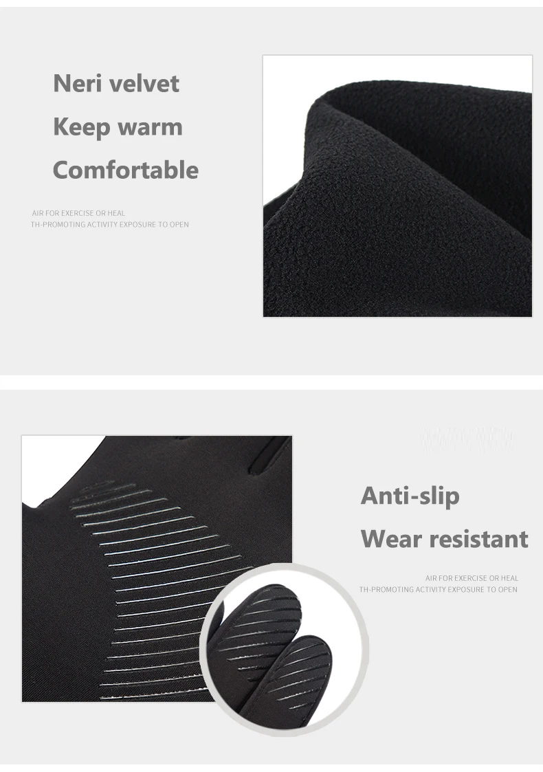 Winter Waterproof Men's Gloves Windproof Sports Fishing Touch Screen Driving Motorcycle Ski Non-slip Warm Cycling Women Gloves